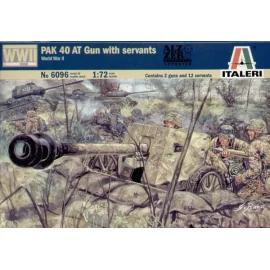 German PAK 40 Anti-Tank Gun with crew