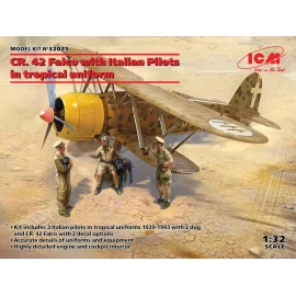 Avion école DH.82 Tiger Moth avec pilotes RAF WWII 1/32 ICM 32037