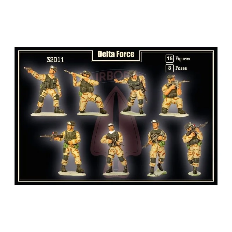 Mars Figures 32011 – Kit Modellistico In Plastica 1/32 – Delta Force 15 Figure – Non Verniciato E Non Assemblato