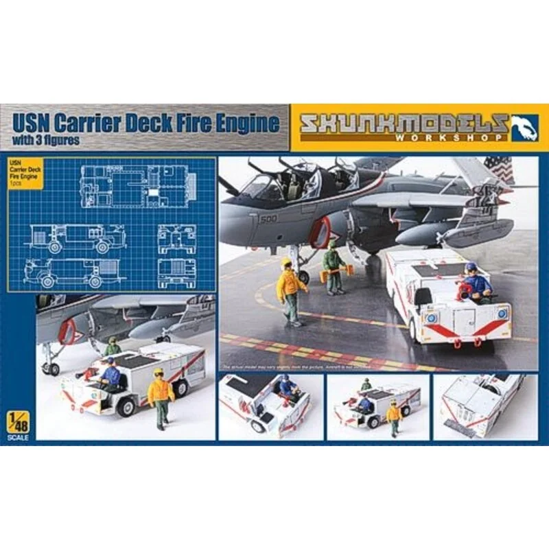 1 x USN Fire Engine as used on flight deck plus 3 x figures (including one driver) 1 x USN Fire Engine as used on flight deck plus 3 x figures (including one driver)
