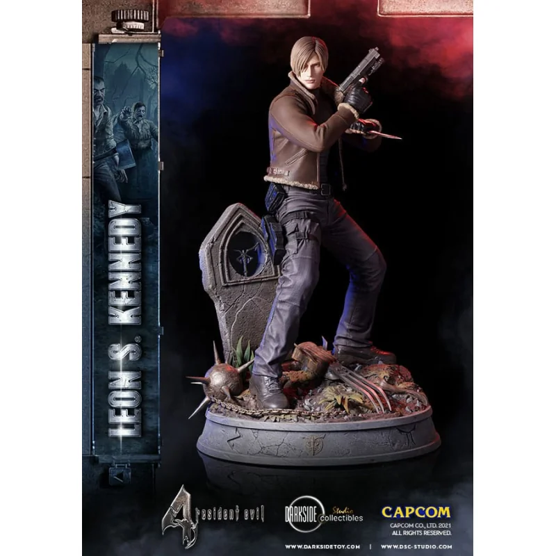 Statue PVC Leon S. Kennedy – Resident Evil 4 Remake – 30 Cm – Année 2025