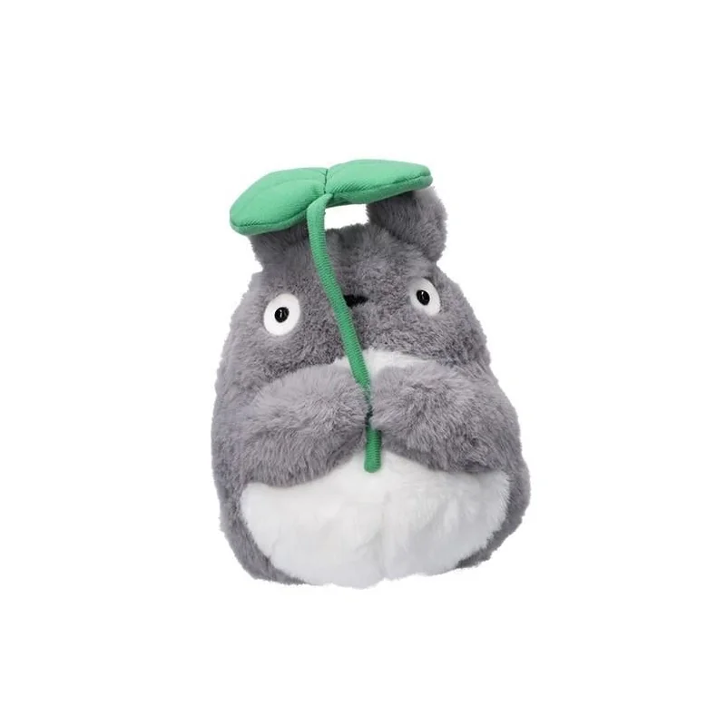 MY NEIGHBOR TOTORO - Gray Totoro with leaf - Nakayoshi plush