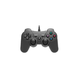 Wired Controller for PS3 and PC - 1.8m cable - Black Gamepad 