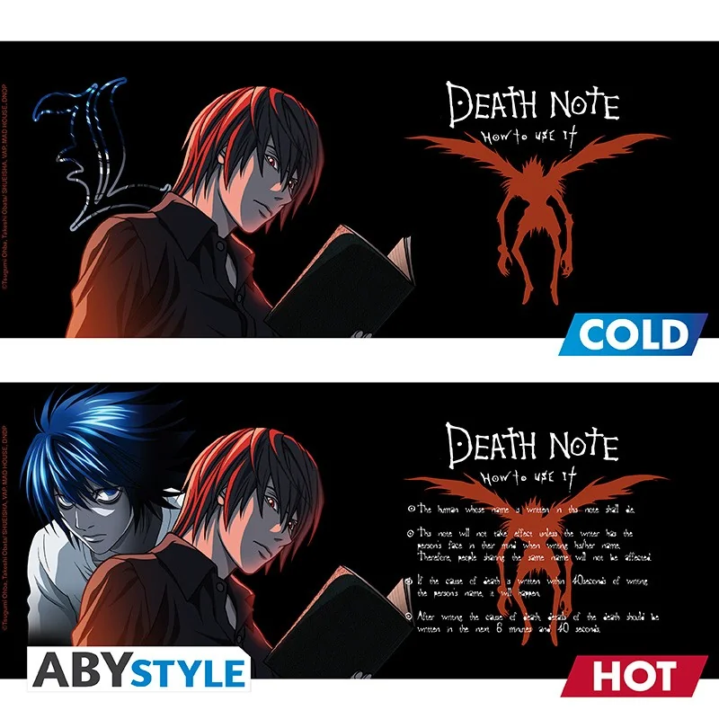 ABYMUGA585 DEATH NOTE - Heat Change Mug - 460 ml - L & Light