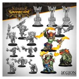 Warmachine - Southern Kriels Fire Tongue Warriors Cadre Figurine games 