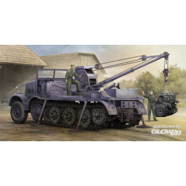 Schwerer Zugkraftwagen 18 t with 6 t Billstein-Crane, Sd.Kfz.9/1 Model kit 