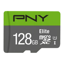 PNY Elite 128GB - Micro SDHC Card + Adapter 