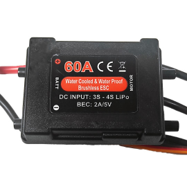 Speed Boat Part Brushless Controller 60A 2 XT-60 Sockets 