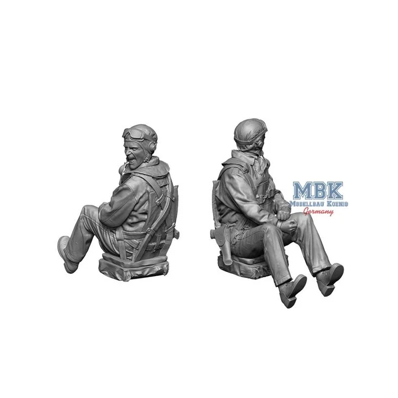WW2 US Navy Pilot 2 (engaged) 1:32 Figures 