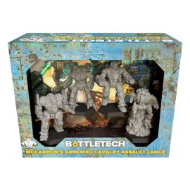 BattleTech McCarrons Armored Cavalry Assault Lance Figurine 
