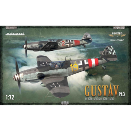 EDUARD: 1/72; GUSTAV Pt. 3 DUAL COMBO Limited edition of the kit of the famous German WWII fighter aircraft Bf 109G Model kit 