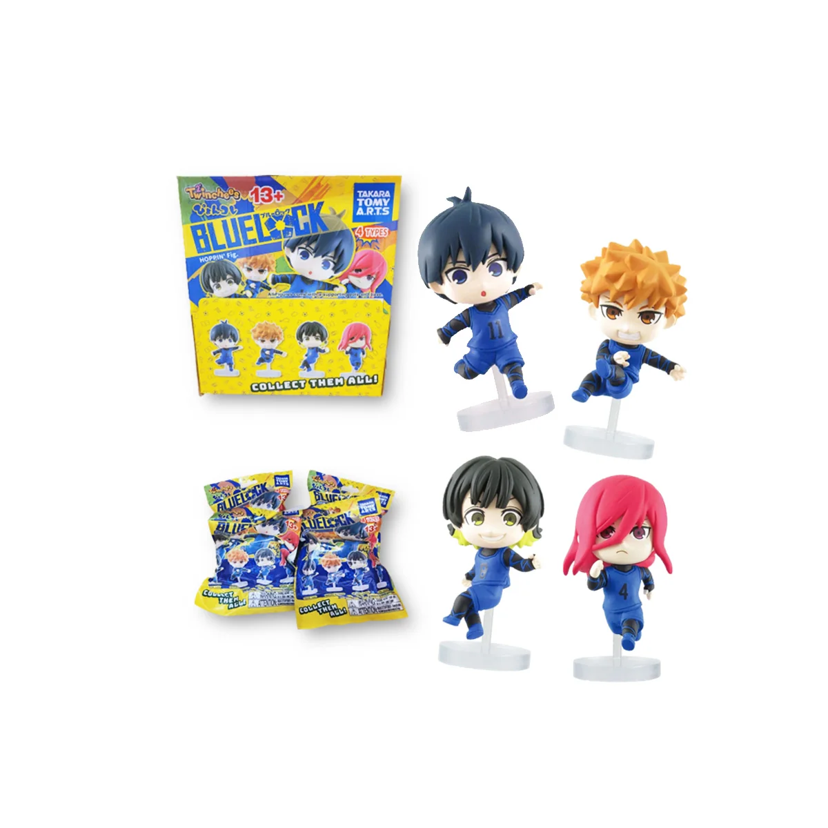 Twinchees Blue Lock Pyoncolle Figures Asst x24 Figurine 