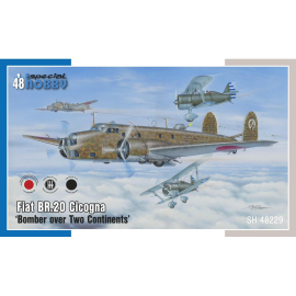 SPECIAL HOBBY: 1/48; Fiat Br.20 Cicogna Bomber over Two Continents Model kit