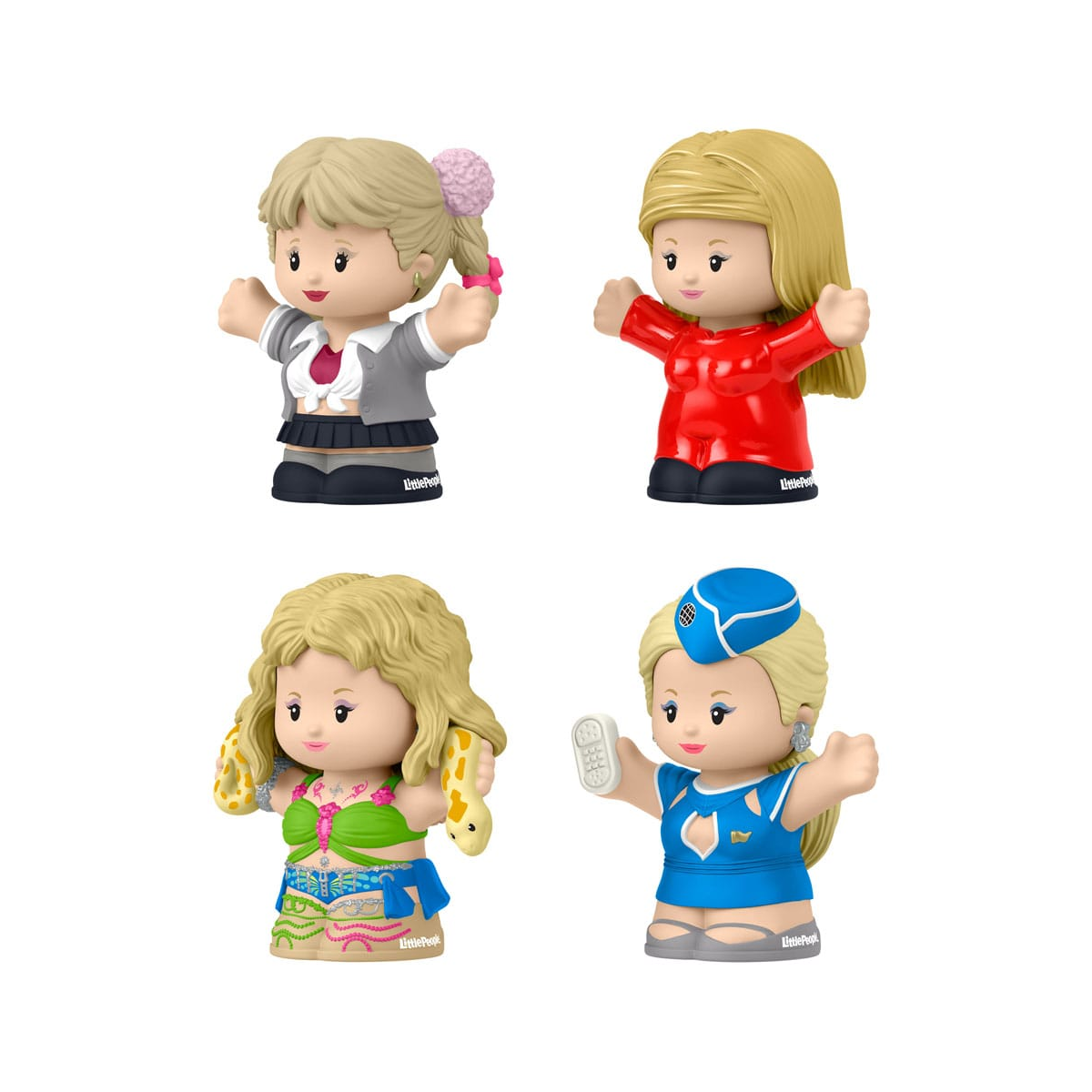 Britney Spears - Pack of 4 Fisher-Price Little People Collector minifigures 7 cm