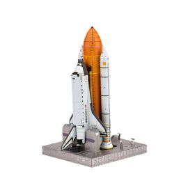 MetalEarth: ICONX - SPACE SHUTTLE LAUNCH KIT 9x10.49x17.02cm, 3D metal model kit with 3 sheets, boxed 13.5x22x2cm, 14+ 