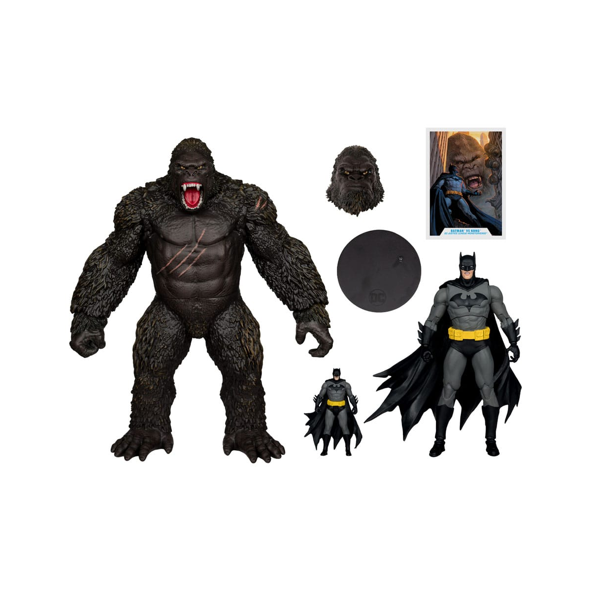 DC Justice League Monsterverse - DC Multiverse pack of 2 Batman & Kong figures 29 cm Figurines
