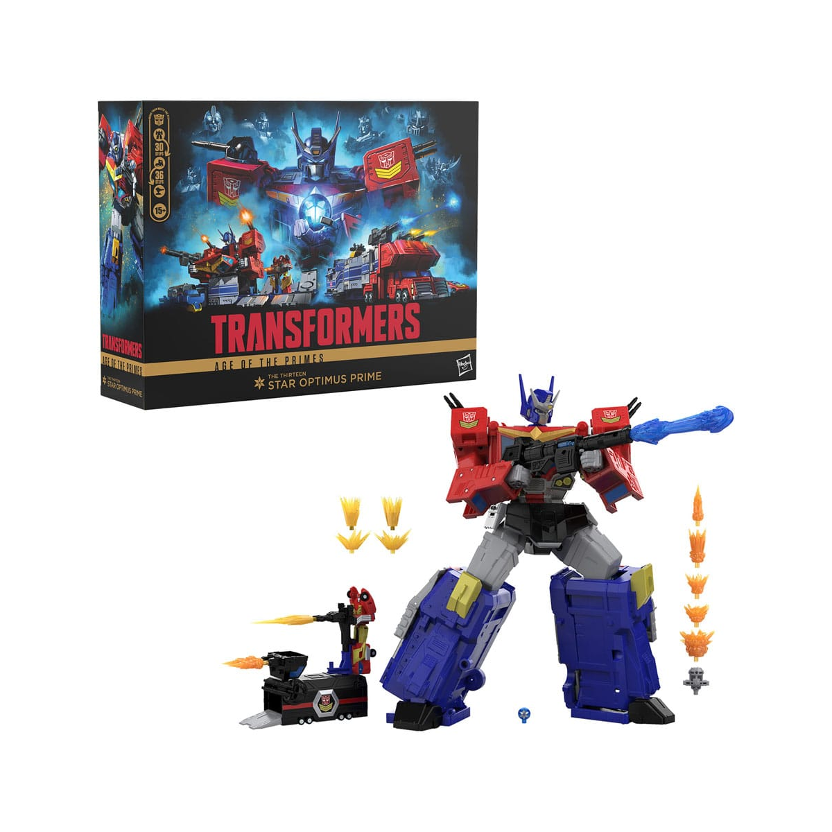 Transformers Age of the Primes - Titan Class action figure The Thirteen Star Optimus Prime 38 cm Hasbro