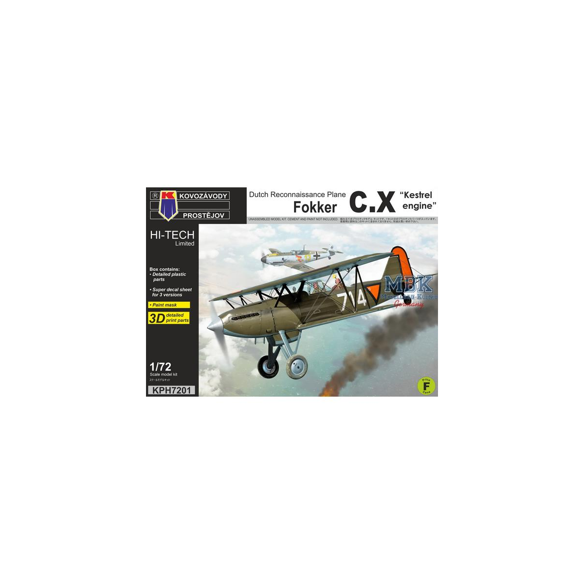 Fokker C.X "Kestrel engine" Model kit 