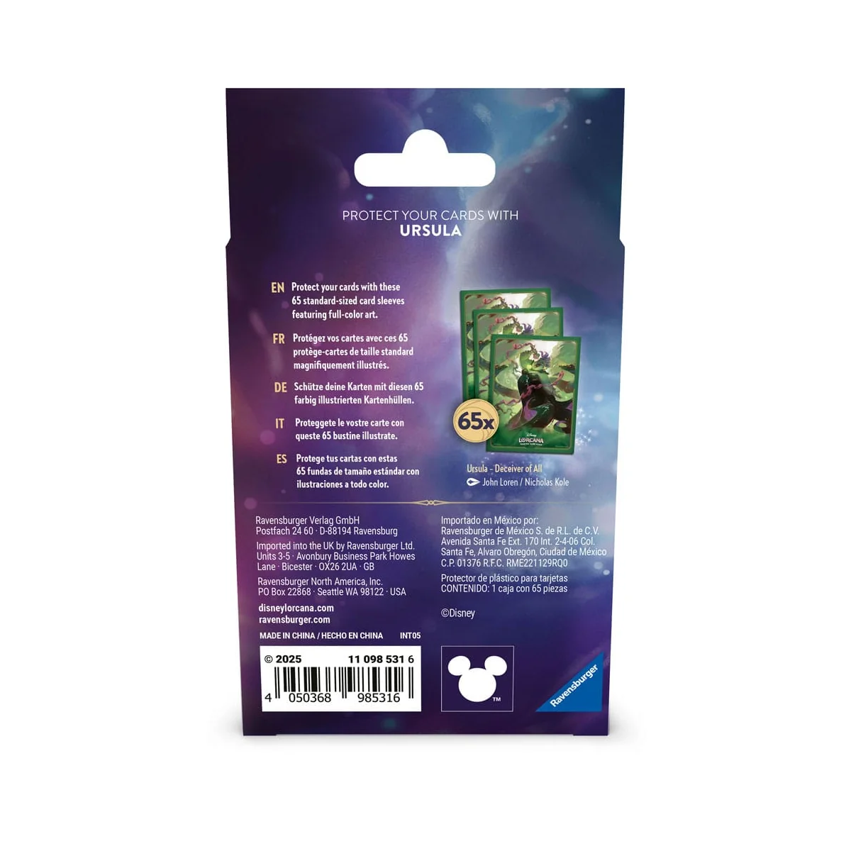 Disney Lorcana TCG 65 pockets Ursula Ravensburger