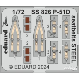 P-51D seatbelts STEEL 