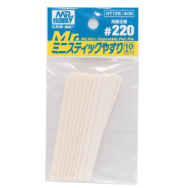 GUNZE MR. HOBBY GT-128 MR. MINI DISPOSABLE FLAT FILE GRAIN 220