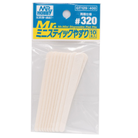 GUNZE MR. HOBBY GT-129 MR. MINI DISPOSABLE FLAT FILE GRAIN 320