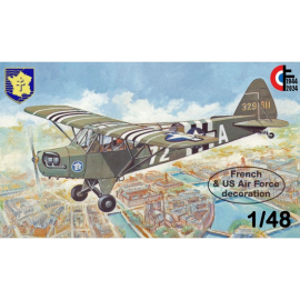 PIPER L-4H 2nd DB PLANE MODEL LIBERATION OF PARIS 1944-2024 (80th ANNIVERSARY) 1/48 Model kit