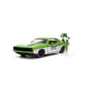 PLYMOUTH BARRACUDA WITH SHE HULK FIGURE BI-COLOR 1973 1/32 Die cast 