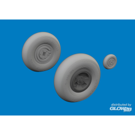 Spitfire Mk.VIII wheels 4spoke AIRFIX 