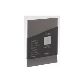 FABRIANO EcoQuaPlus Notebook-Points-A5-90gsm-90fls-Glued spine-Anthracite 
