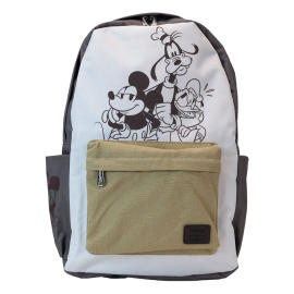 Ça by Loungefly - Mickey and Friends Canvas Standard Size Nylon Backpack 