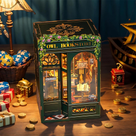 Puzzle 3d 3D Puzzle Bookend Book Nook Owl Book Store 