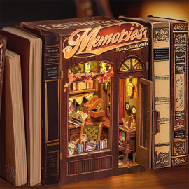 Puzzle 3d 3D Puzzle Bookend Book Nook Memories Music Bookshop 