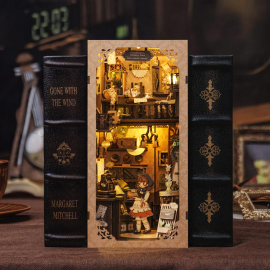 Puzzle 3d 3D Puzzle Bookends Book Nook Grand Father Antique Store 