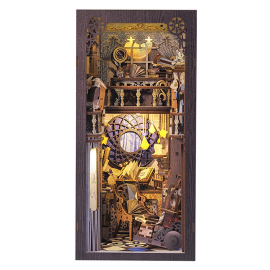 Puzzle 3d 3D Puzzle Bookend Book Nook Nebula Common Room 
