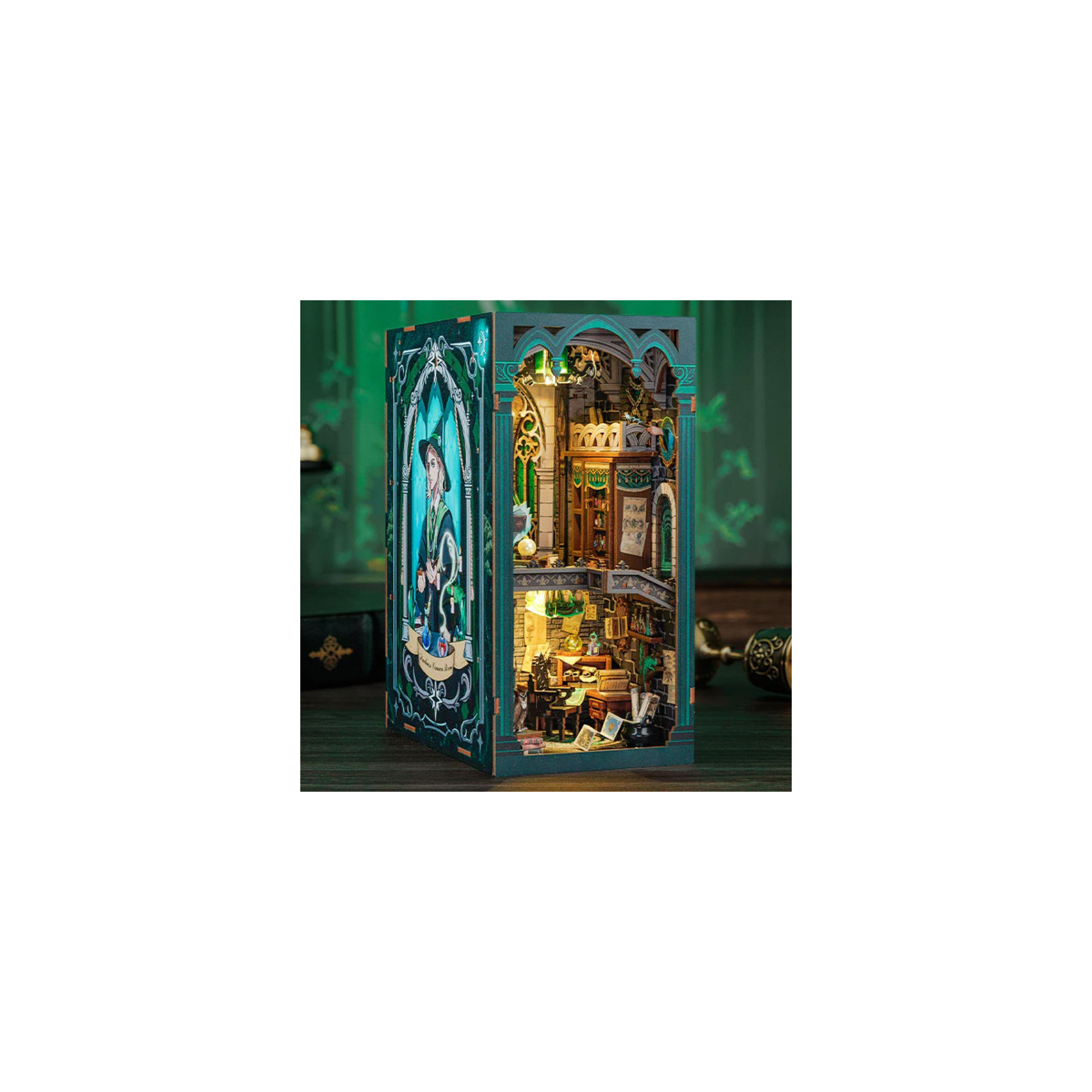 Puzzle 3d 3D Puzzle Bookend Book Nook DARKNESS COMMON ROOM 