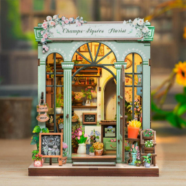Puzzle 3d 3D Puzzle Bookend Book Nook CHAMPS ELYSEE FLORIST 