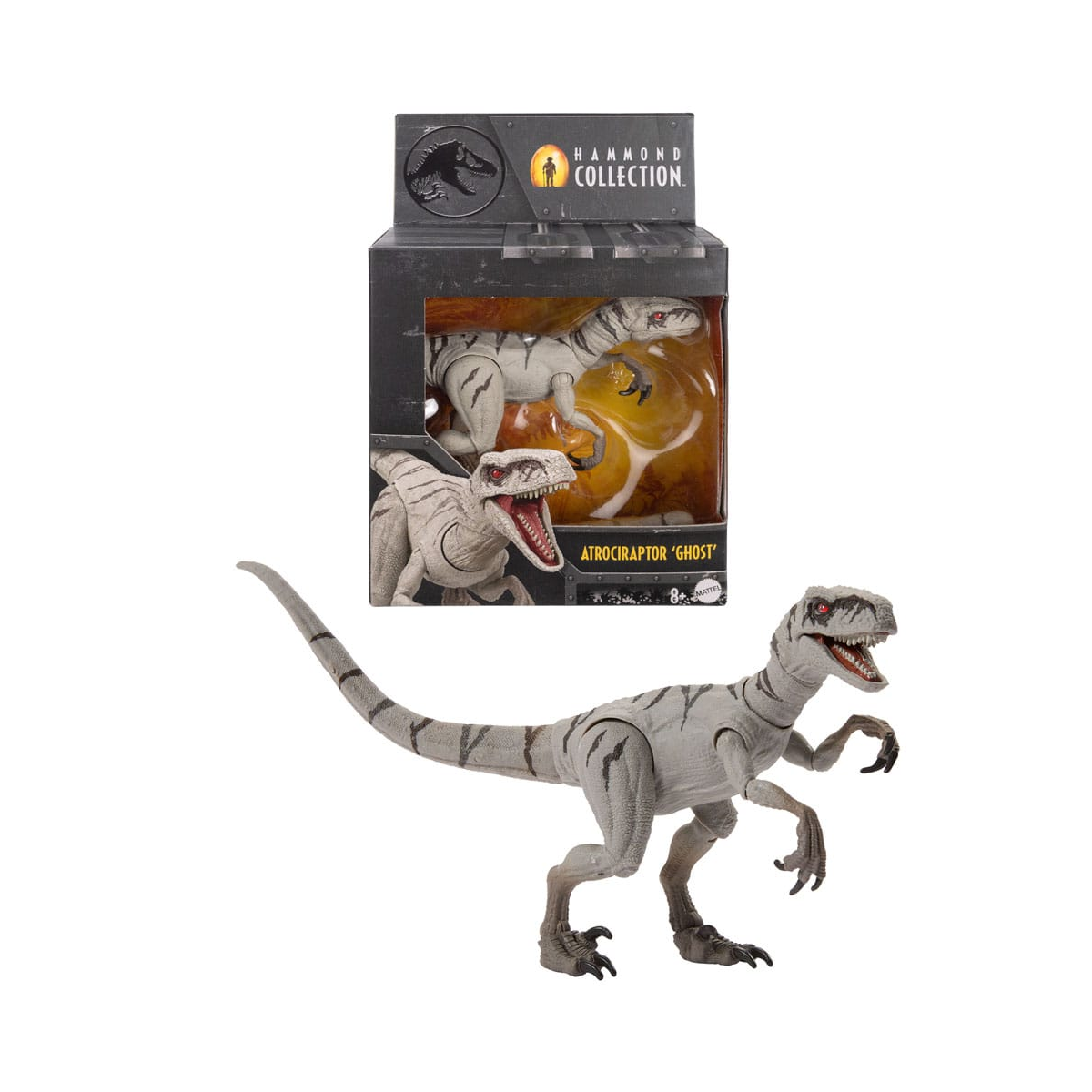 Jurassic World Hammond Collection Atrociraptor Ghost figure Mattel