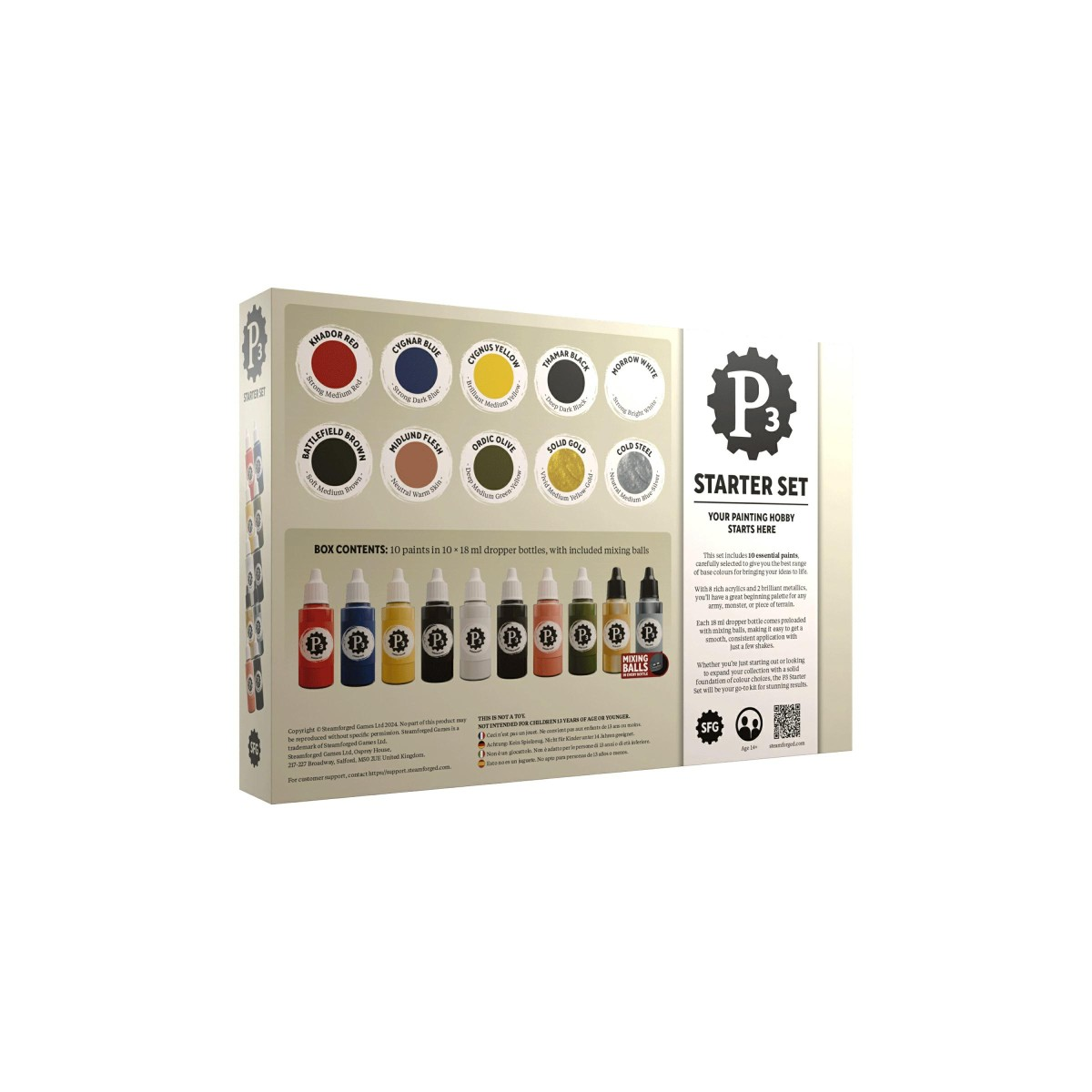 P3 Paint - Starter Set STEAMFORGED GAMES LTD