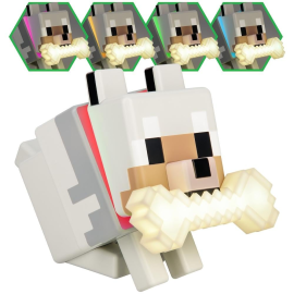 MINECRAFT - Wolf - GloBuddies Lamp 14cm 