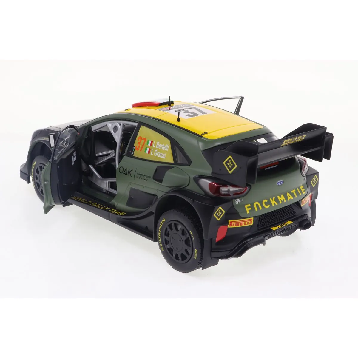 1:18 FORD PUMA RALLY1 HYBRID BLACK SOLIDO with