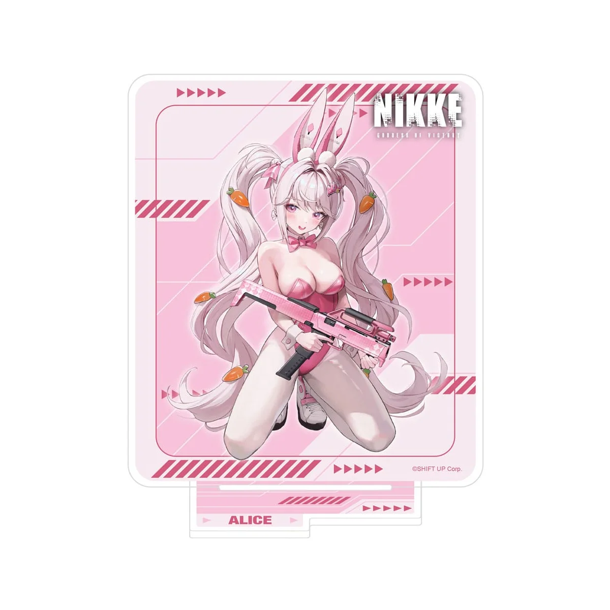 Goddess of Victory: Nikke acrylic Figure Crouching Series Alice Holographic 14 cm Goddess of Victory: Nikke acrylic Figure Crouching Series Alice Holographic 14 cm