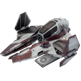 MetalEarth: STAR WARS/ETA-2 JEDI STARFIGHTER 9.5x8.3x6cm, 3D metal model with 3.5 sheets, on 12x17cm card, 14+ 
