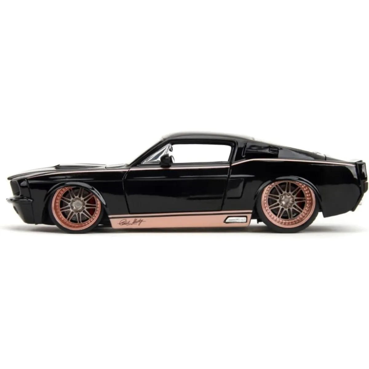1:24 SHELBY GT500 GLOSSY BLACK PINK SLIPS 1967 Jada Toys