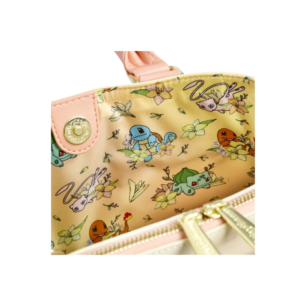 LFPMTB0157 Pokemon Loungefly Mew & Kanto Starters Handbag