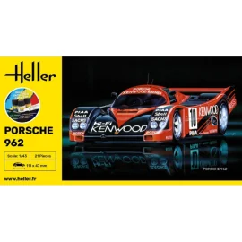 HELLER 56109 STARTER MODEL KIT PORSCHE 962 1/43 