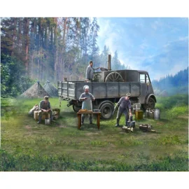 ICM 35421 AHN GULASCHKANONE MODEL WITH COOKS 1/35 