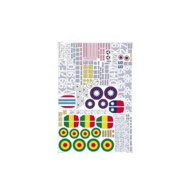 FRROM 0X03 PLANE MODEL DECALS POTEZ 25 AFRICA & ASIA 1/72 