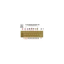 Grumman F-14A base for use with HUNE321002 Sewing patches VF-1; VF-84; VF-111 Photo-etched part (HUNE321002 is available separat