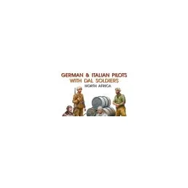 GERMAN & ITALIAN PILOTS WITH DAL SOLDIERS. NORTH AFRICAThis 1:48 scale plastic model kit includes 6 highly detailed figures repr